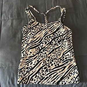 PINK Cami Tank W/Built In Bra And Removable Pads.